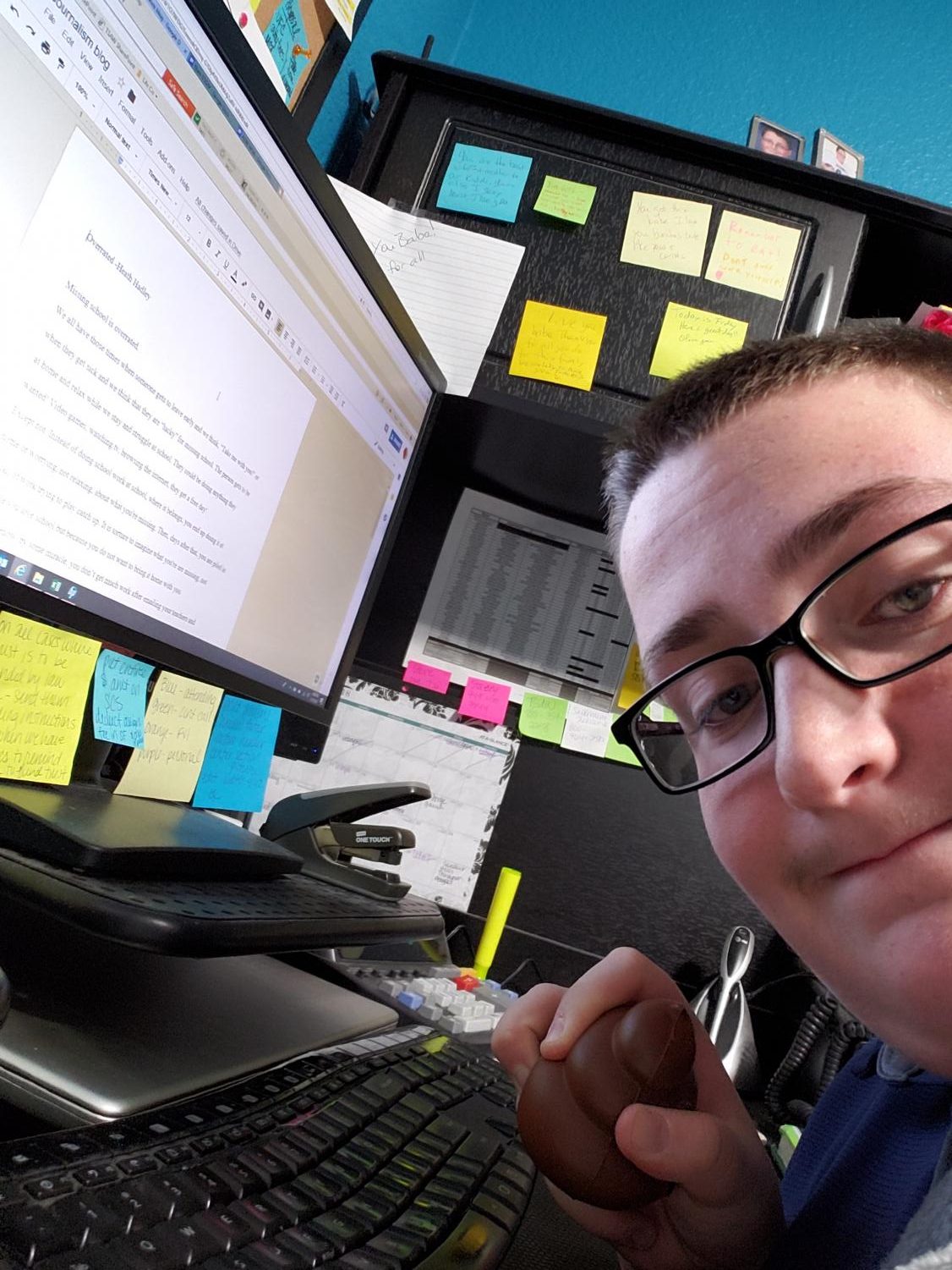 Not a free day \\ Freshman Heath Hadley tries to stay on top of his work load when home sick, but the boredom sets in.
