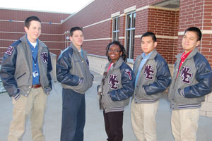 ROTC cadets receive letter jackets