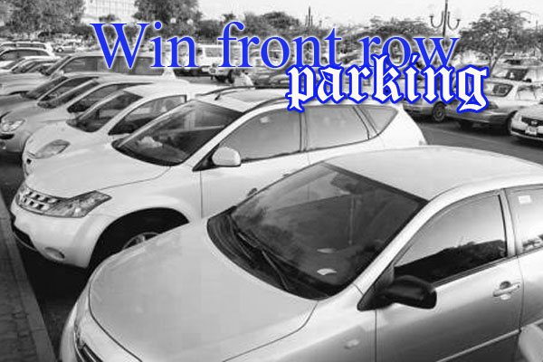 Win front row parking