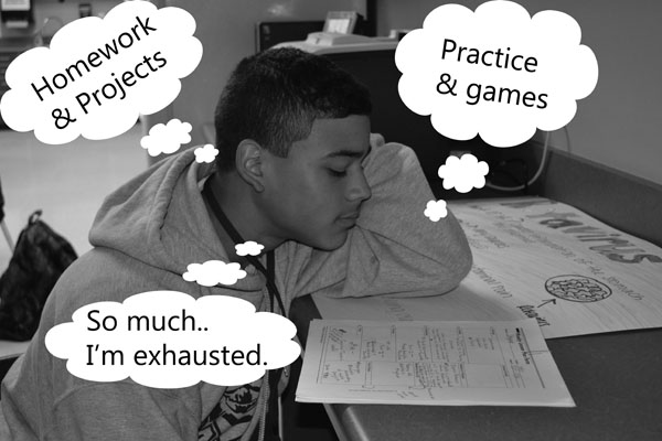 Student work load causes stress