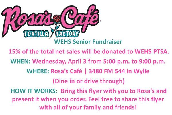 Support the seniors: eat at Rosas