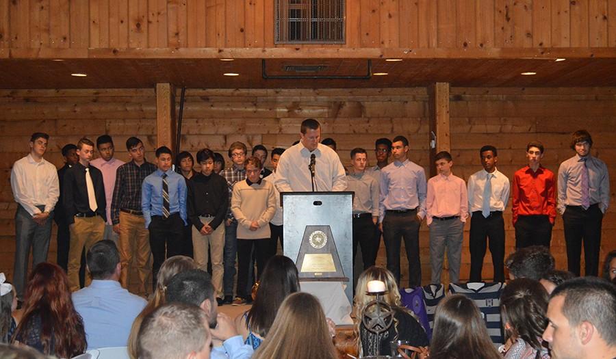 Last call \\ Announcing the JV boys soccer team April 23 at Cross Creek Ranch, Coach Jeremy Seeton describes the excellent year the boys had. 
