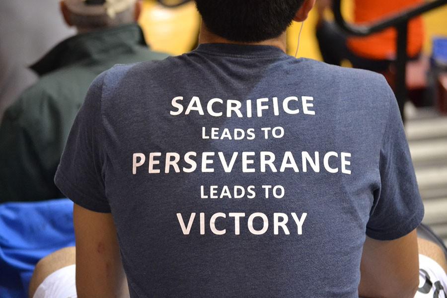 Sacrifice+leads+to+Perseverance+leads+to+Victory+%5C%5C+Wrestling+team+quote+on+the+back+of+the+wrestling+shirts.