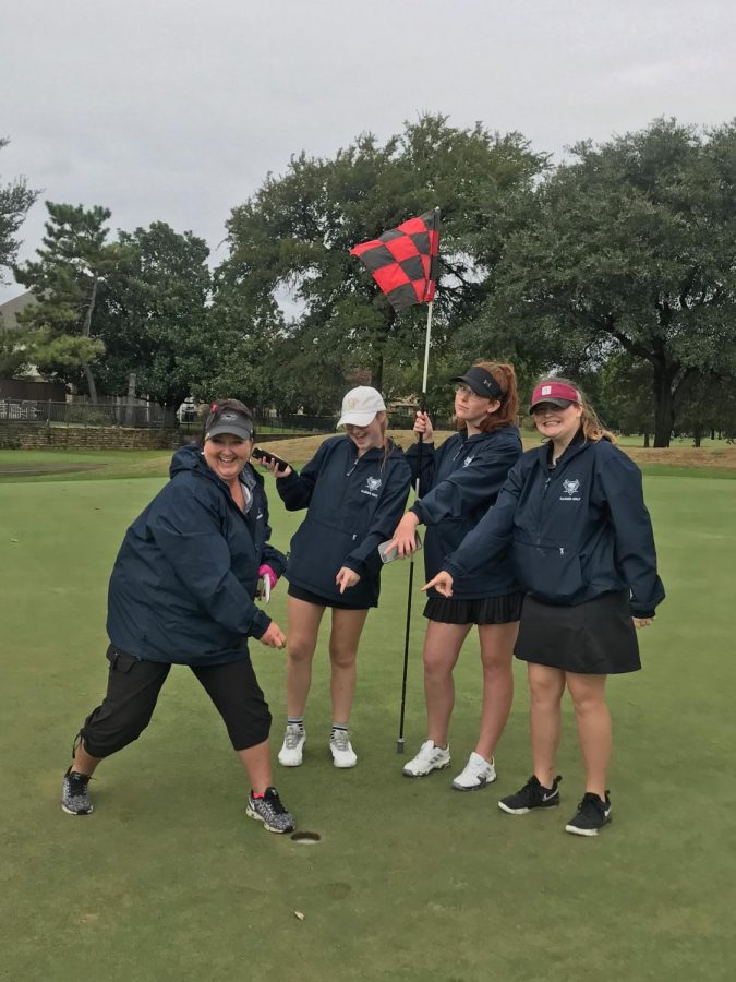 One to remember \\ Head Gold Coach Melinda Black makes a hole in one at the Duck Creek Tournament Sept. 28.