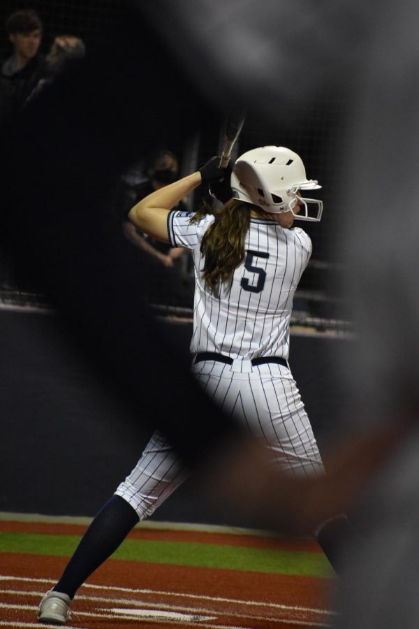 Last chance \\ Senior outfielder Jaylie Sibley is the last hope in a back and forth game against district 15-5A power house Lovejoy Leopards. The Leopards stayed ahead and won 2-1 March 10. Varsitys next district game is Tuesday March 16 at The Colony.  