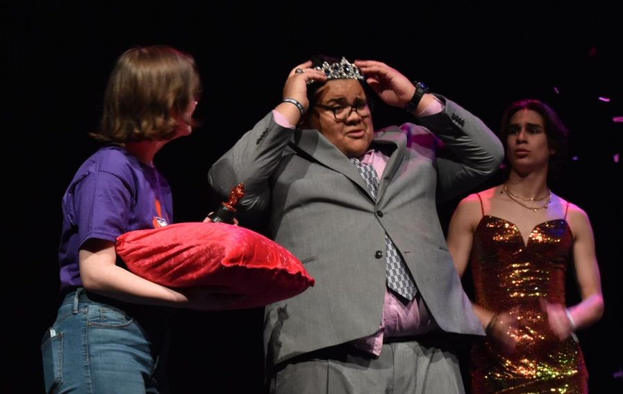 Crowning moment \\ Senior Luis Lopez won the annual Big Man on Campus competition April 5. Hosted by the International Thespian Society, Big Man is a fundraiser for the City House Youth Shelter.