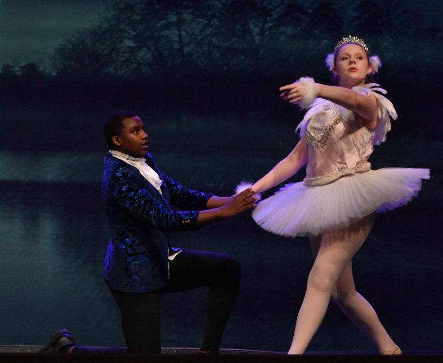 A showstopping performance \\ Channeling her inner swan, Camille Benton performs as Odette in the school production of Anastasia.