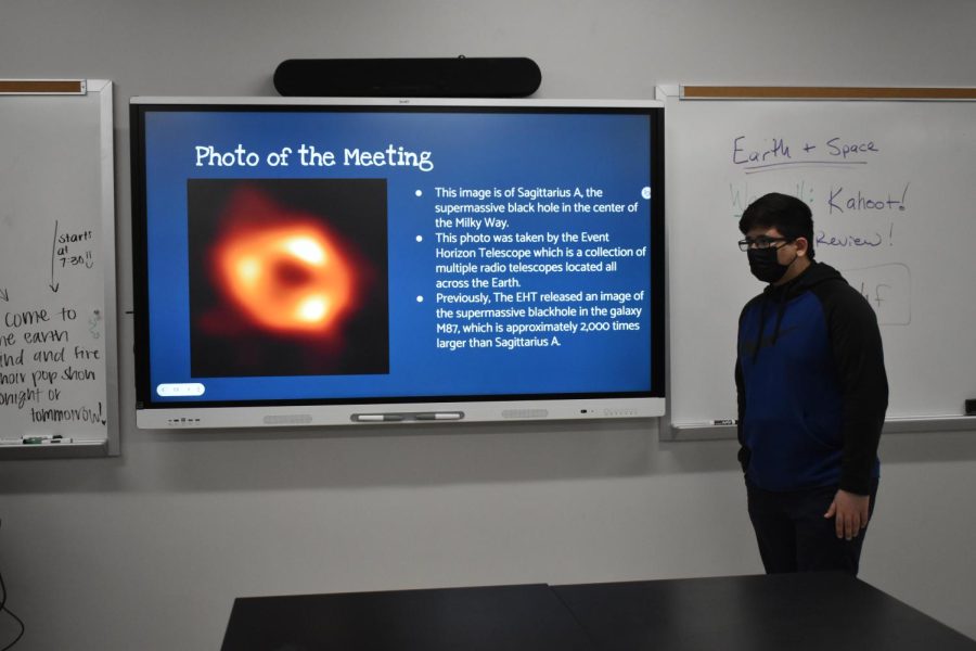 Space odyssey \\ Sharing with the club, president Aqil Ishaq discusses the recent discovery of a black hole within our galaxy Friday, May 13. As the second ever photographed black hole, this presents an opening into understanding the mystery-shrouded concept of black holes.