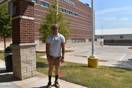 Style Within Boundaries // Sophomore Brennen Dyess agrees that the dress code is ineffective and unfair. “Dress code is ridiculous, and now they have me looking like this,” Dyess said.

